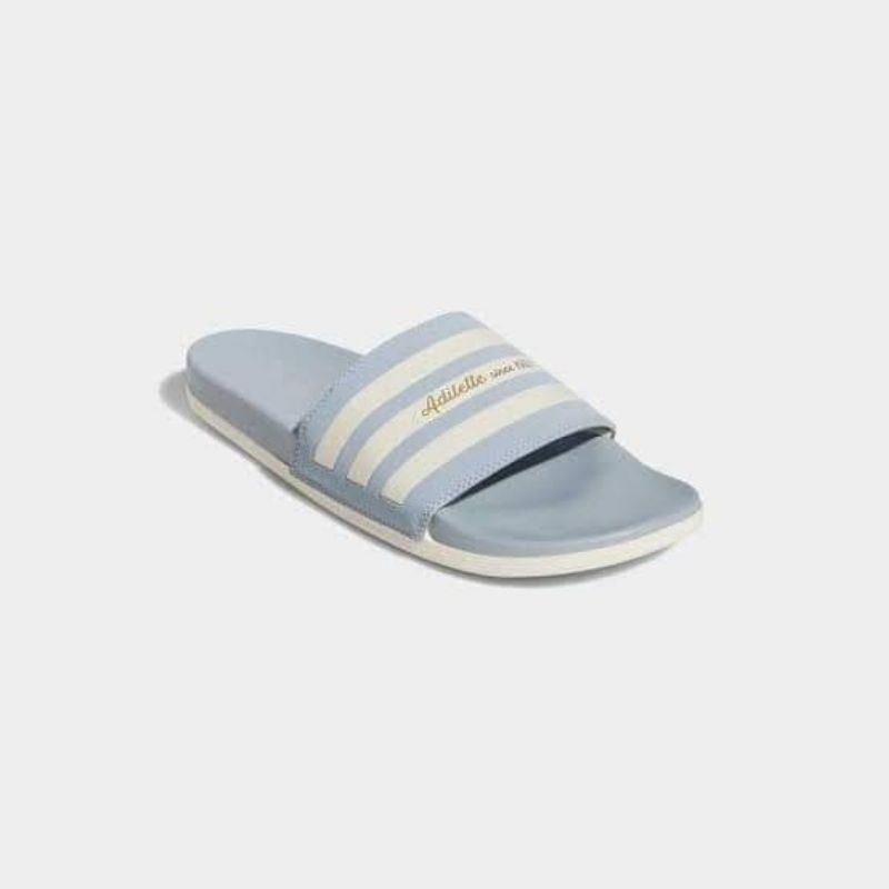 ของแท้-รองเท้าแตะพื้นนุ่มมากๆ-adidas-adilette-comfort-สีฟ้าเทาสีสวย-ร้านขายแต่ของแท้