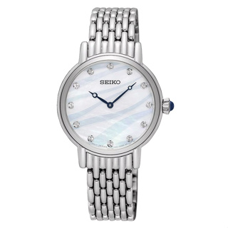 [ผ่อนเดือนละ639]🎁SEIKO นาฬิกาข้อมือผู้หญิง สายสแตนเลส รุ่น SFQ807P1 - สีเงิน ของแท้ 100% ประกัน 1 ปี