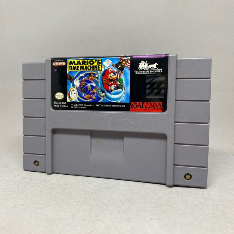 Mario's Time Machine | ตลับเกมส์แท้ Super Nintendo Electric System ...