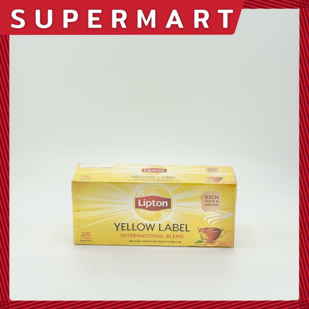 lipton-yellow-label-tea-2-g-25-50-g-เยลโลว์-เลเบล-ที-แบ็ก-ชาผงชนิดซองฉลากสีเหลือง-ตรา-ลิปตัน-2-ก-25-50-ก