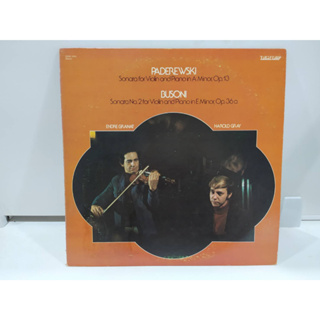 1LP Vinyl Records แผ่นเสียงไวนิล  PADEREWSKI Sonata for Violin and Piano in A Minor, Op.13   (E10C79)