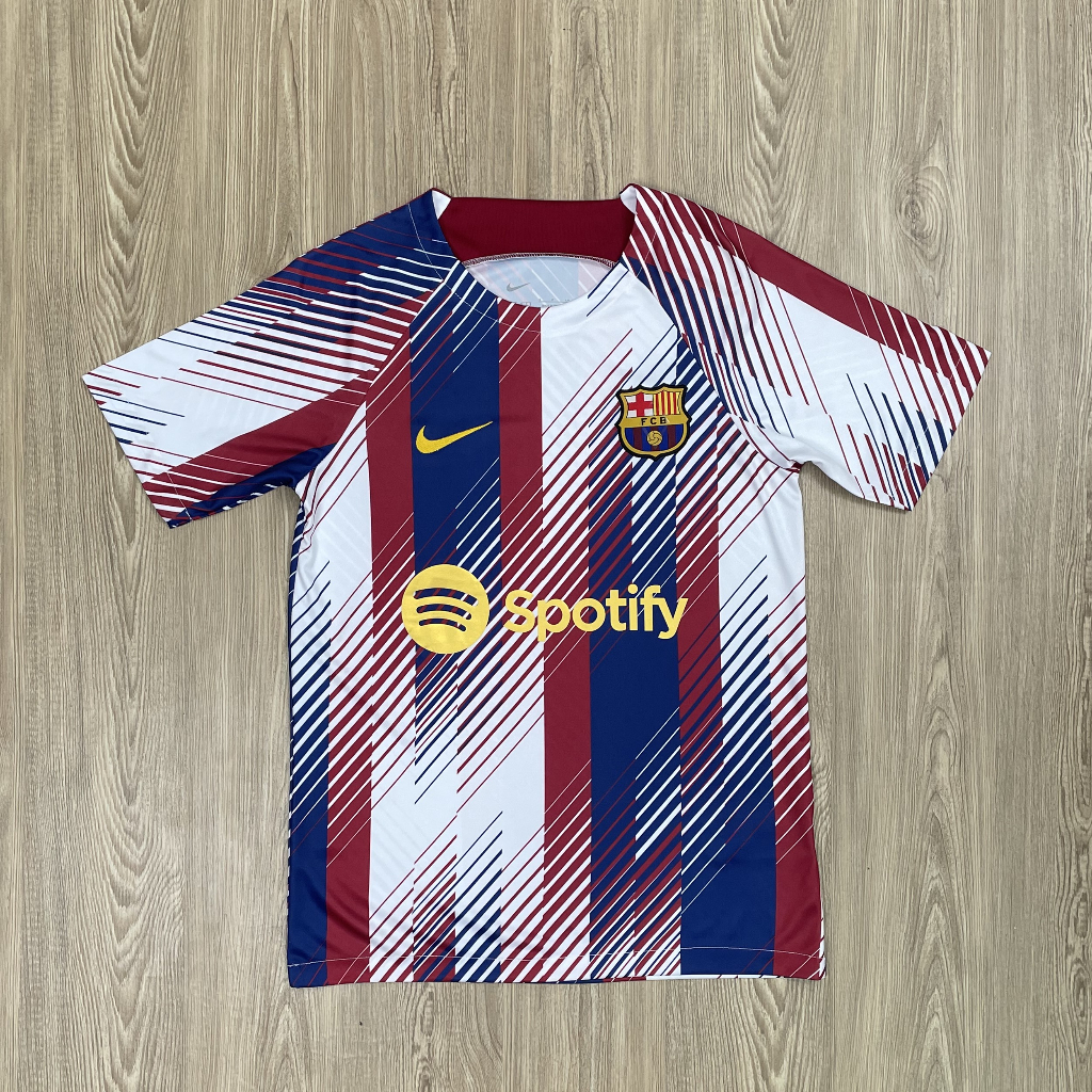 เสื้อบอล-barcelon-บาซ่า-2023-2024ใหม่ล่าสุดเนื้อผ้าโพลีเอสเตอร์-เกรดแฟนบอล-aaa