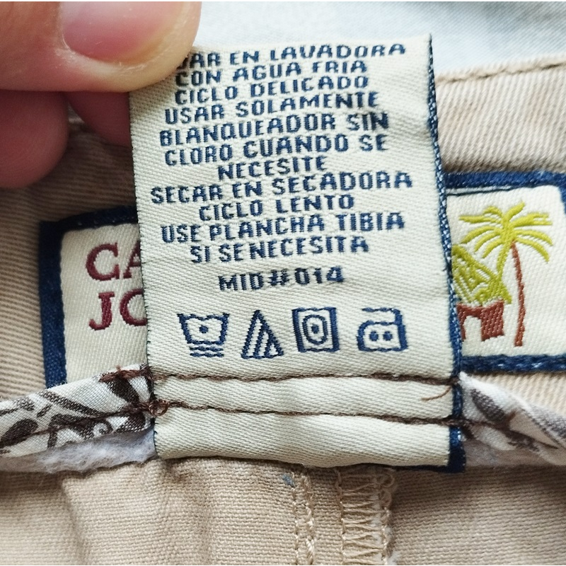caribbean-joe-cargo-pants-กางเกงคาร์โก้-5-ส่วน-คาร์โก้-8-กระเป๋า-สีเบจ-ไซส์-34-สภาพเหมือนใหม่-unisex