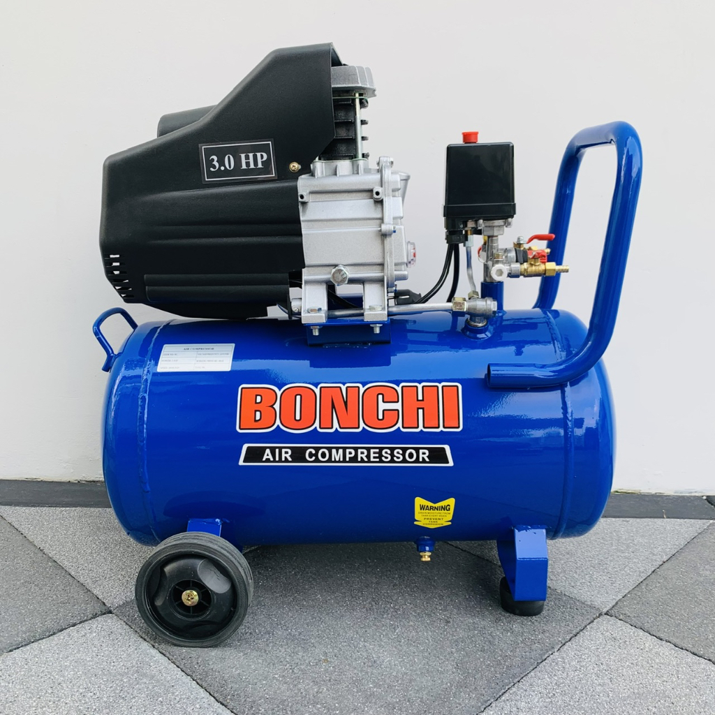 BONCHI ปั๊มลม ถังลม ปั๊มลมโรตารี่ 50 ลิตร 3 แรงม้า รุ่นBC-50L+อุปกรณ์ 6 ...