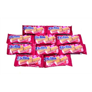 100 Pieces Delio Strawberry Cream Wafer