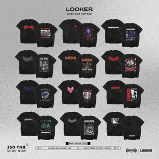 LOOKER-เสื้อยืดฟอกลายสกรีน(9%Clothing)