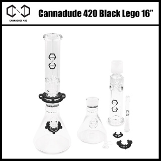 บ้องแก้ว Cannadude420 แจกันแก้ว 16 นิ้ว Lego Style