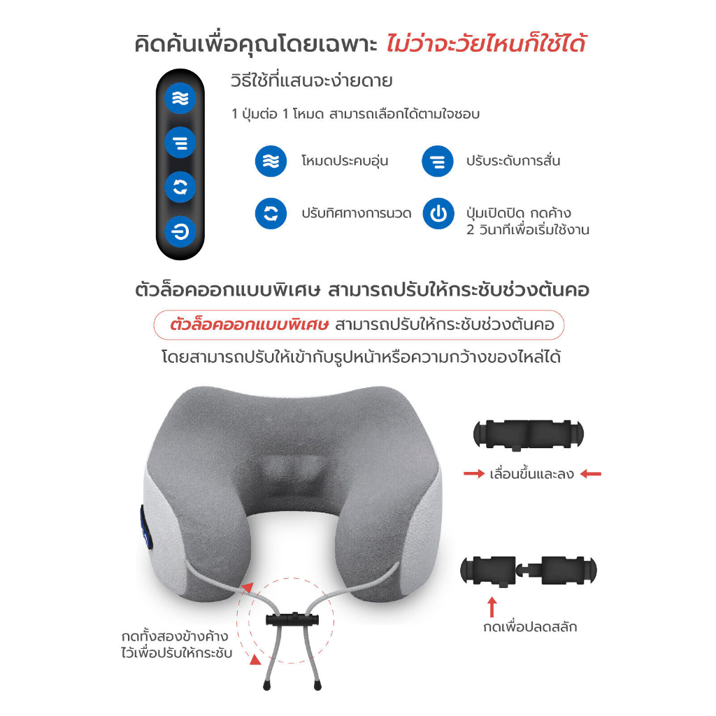 หมอนนวดคอ-หมอนรองคอ-massage-pillow-เครื่องนวดคอ-เครื่องนวดไฟฟ้า-หมอนนวดไฟฟ้า