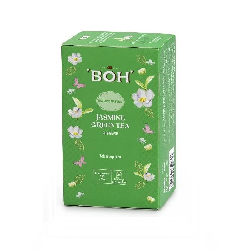 ชาสมุนไพรและผลไม้-boh-herb-fruit-infusions-รส-jasmine-green-tea-ขนาด-25-ซอง