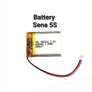 552331 420mAh Suitable for Sena sena5s sena 5s Bluetooth headset lithium battery 3.8V with plug แบตเตอรี่ แบตหูฟัง