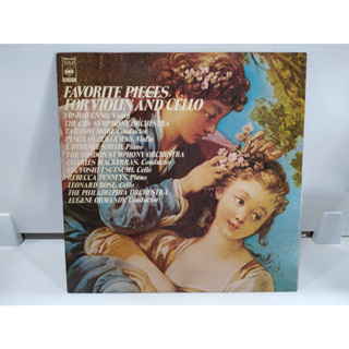 1LP Vinyl Records แผ่นเสียงไวนิล  FAVORITE PIECES FOR VIOLIN AND CELLO   (E14A63)