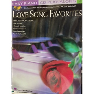 EASY PIANO CD PLAY-ALONG VOL.6 - LOVE SONG FAVORITES W/CD (HAL)073999791921ลดพิเศษตำนิปกด้านใน