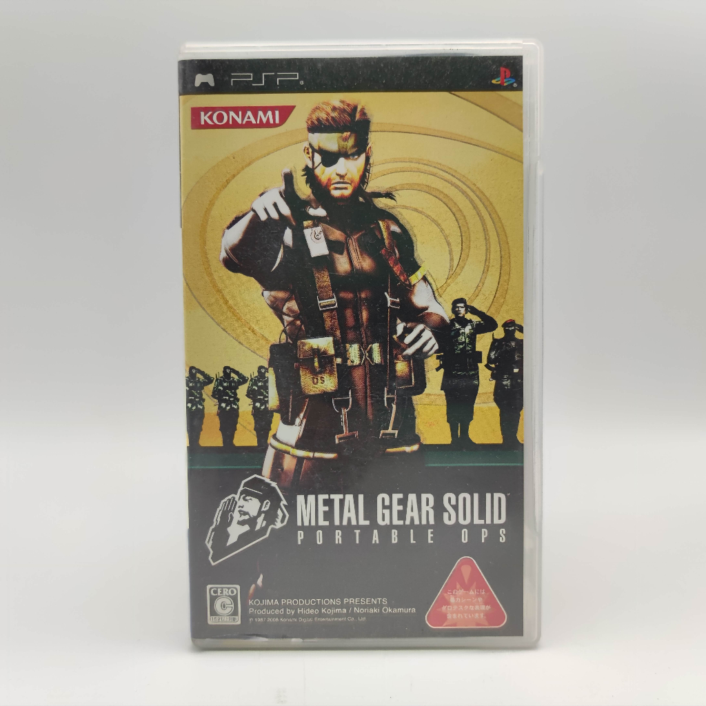 METAL GEAR SOLID portable ops SONY PSP แผ่นสภาพดี | Shopee Thailand