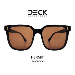 DECK แว่นตากันแดด รุ่น HERMIT - BLACK-TEA ของแท้ รับประกันศูนย์ 1ปี