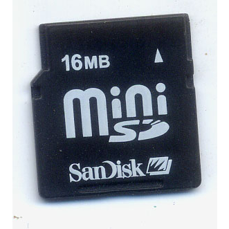MINI SD 16 mb การ์ดหน่วยความจำ MiniSD 16 MB สำหรับ Nokia N73 N80 N93 ...