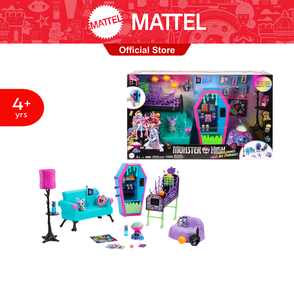 Monster High Student Lounge Playset, Furniture And Accessories มอนสเตอร ...