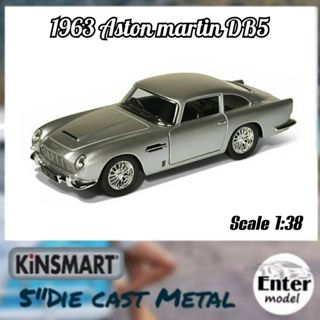 KINSMART​ โมเดลรถเหล็ก​ ลิขสิทธิ์​แท้ รถคลาสสิค 1963 Aston martin DB5 Scale 1/38 ยาว 12.5cm