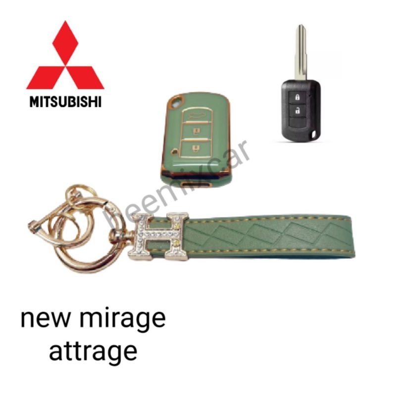 เคสกุญแจรีโมทรถยนต์-tpu-สําหรับ-รถรุ่น-mitsubishi-new-mirage-attrage