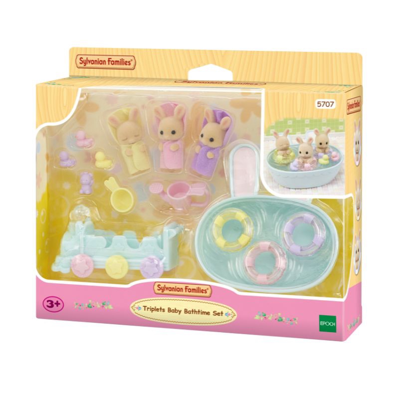 sylvanian-families-triplets-baby-bathtime-set-ซิลวาเนียน-แฟมิลี่-ชุดอาบน้ำแฝดสาม