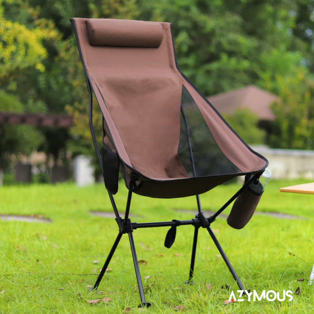 เก้าอี้แคมป์-พับพกพาสะดวก-น้ำหนักเบา-เก้าอี้สนามทัวริ่ง-ตั้งแคมป์-เดินป่า-พร้อมกระเป๋า-folding-moon-chair-with-pillow