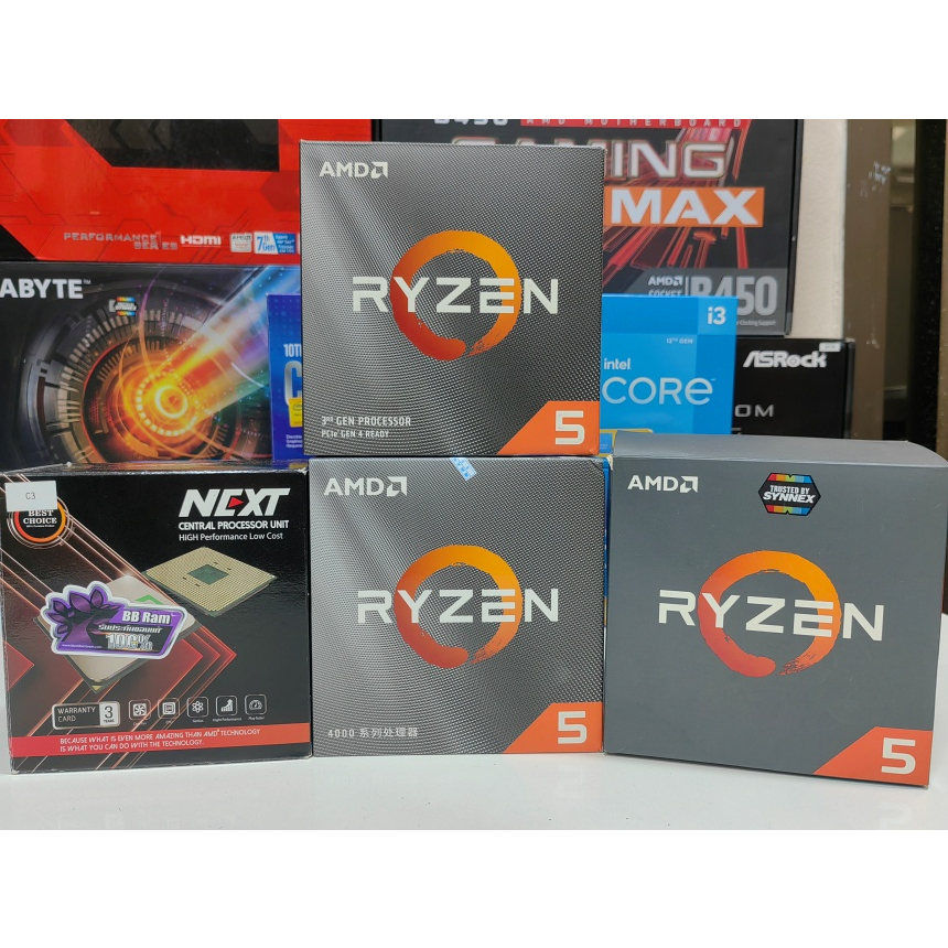 CPU AM4 Ryzen 5 2600 , R5 3500 , R5 4500 และเมนบอร์ด B450หลายรุ่น ถูกๆ ...