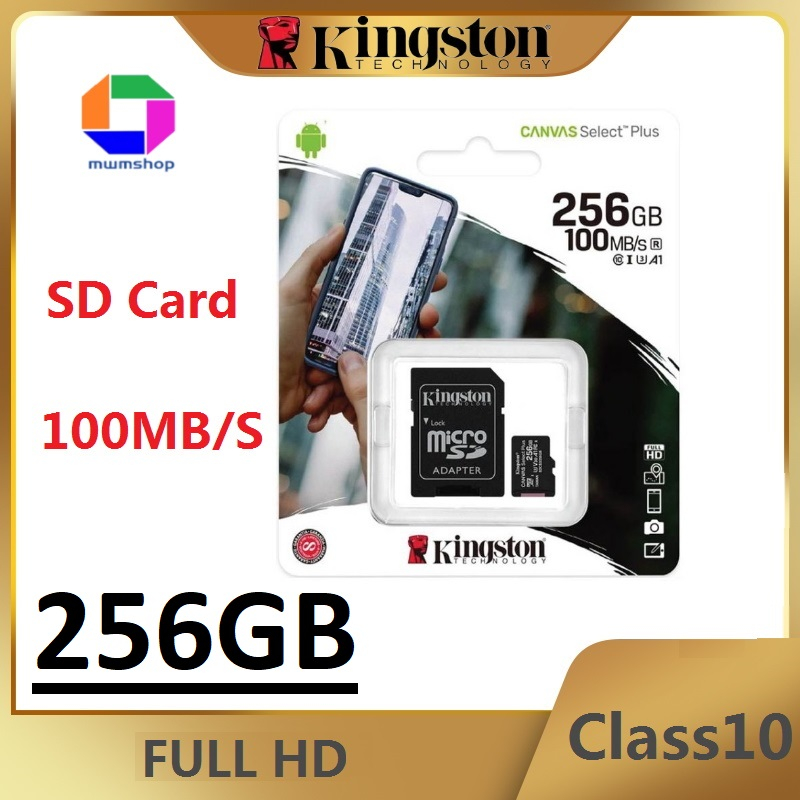 ของแท้ประกันศุนย์KINGSTON MICRO SD CARD 256GB Class 10 Shopee Thailand