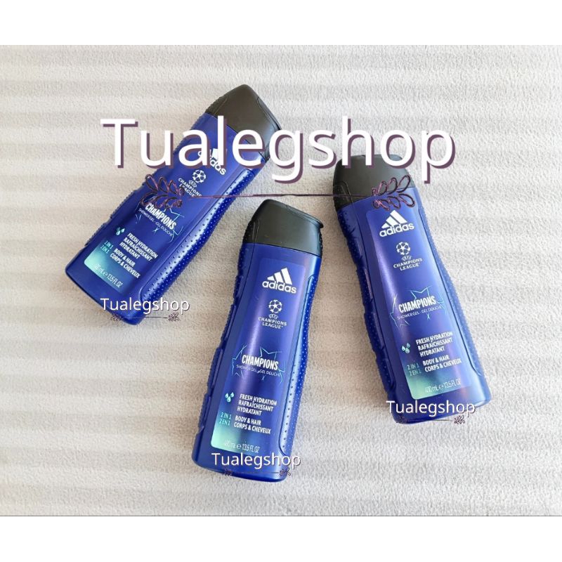เจลอาบน้ำ Adidas shower gel champions 2in1 400ml. Shopee Thailand