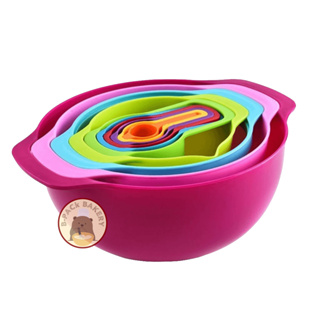 ชุดอ่างผสม 8 ชิ้น สีรุ้ง Rainbow mixing bowl