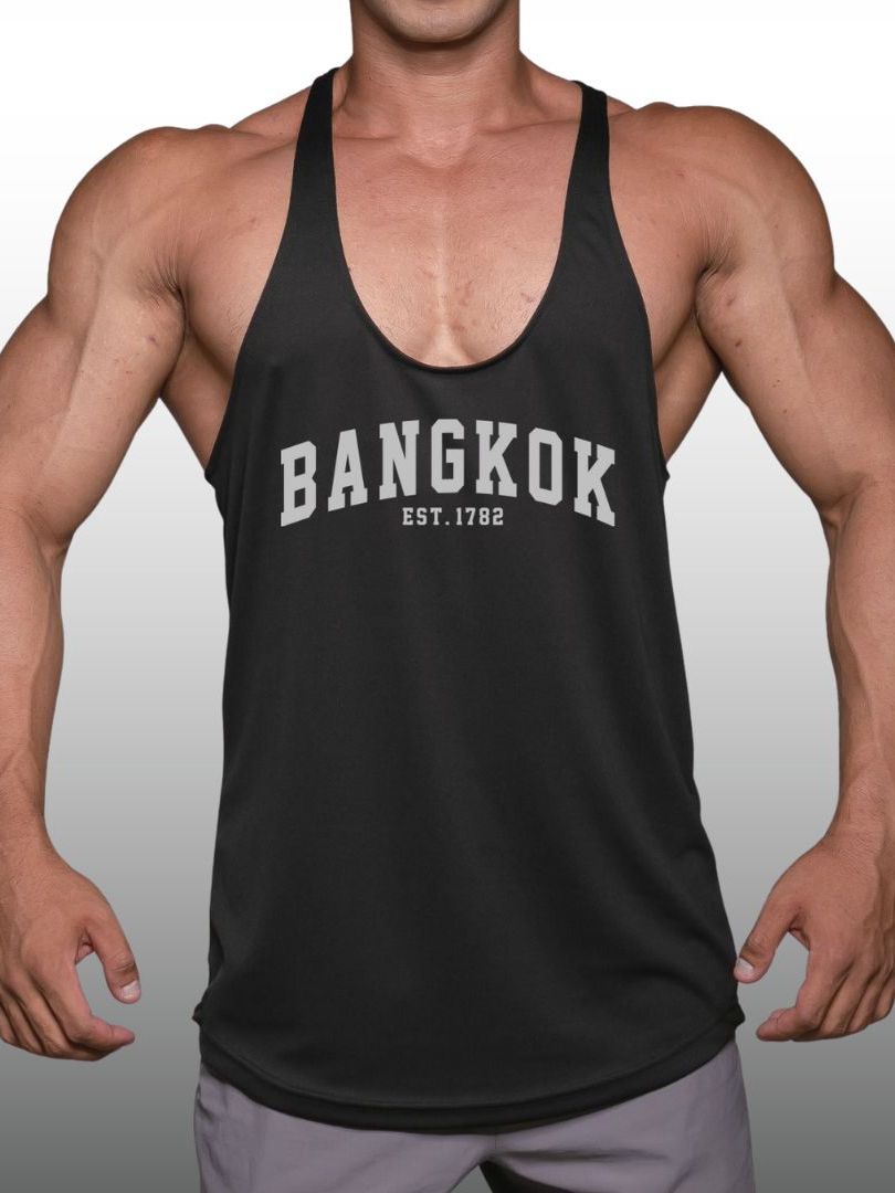 bangkok-เสื้อกล้ามเพาะกายทรงคลาสสิค-bodybuilding-dry-fit-gym-tank-top