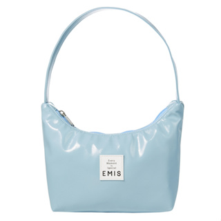 Emis Enamel Hobo Bag (Skyblue, Navy, Deep Blue, Burgundy, Ivory)