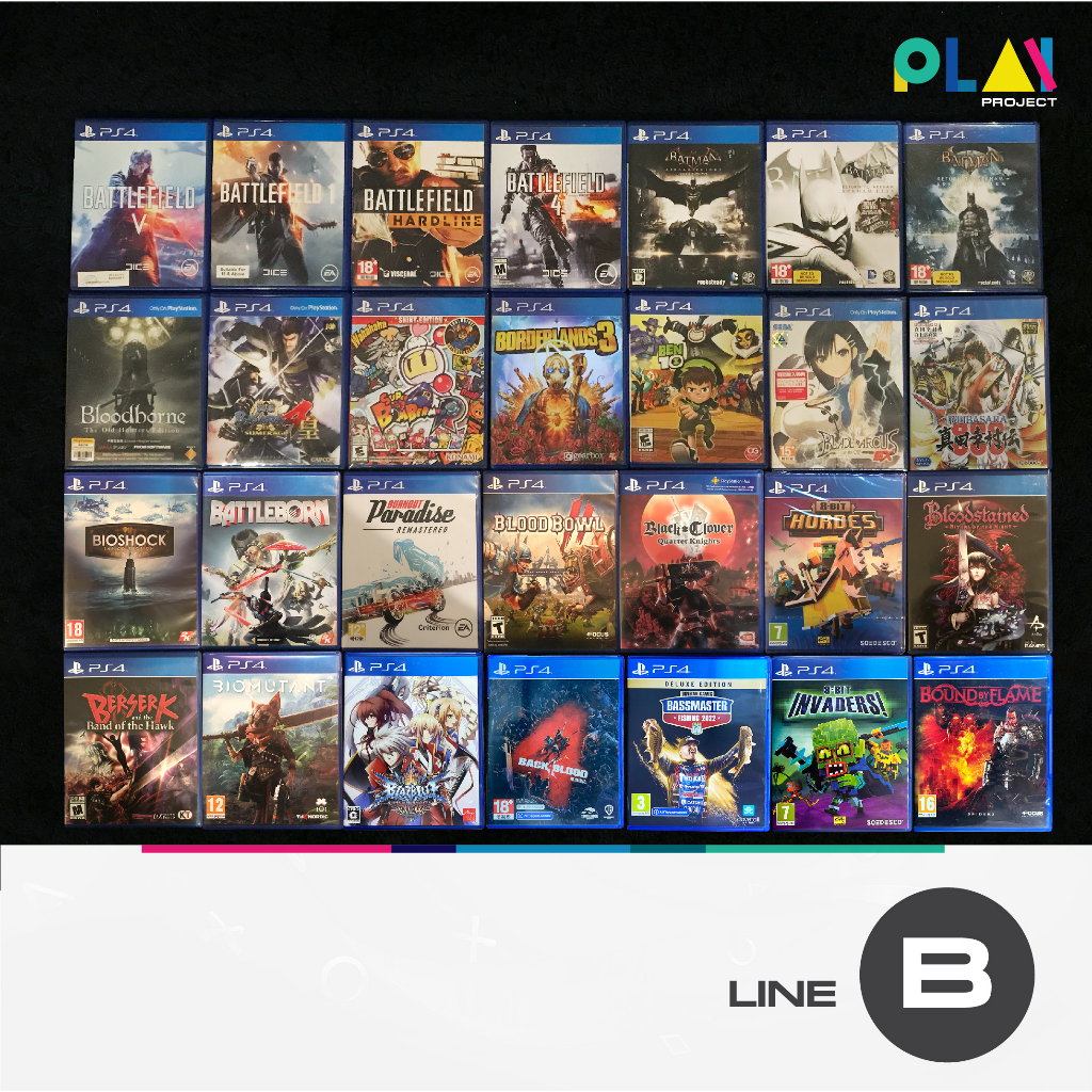 ภาพหน้าปกสินค้าเกม PS4 มือสอง กว่า 100 เกม (รายชื่อตัวอักษร B )