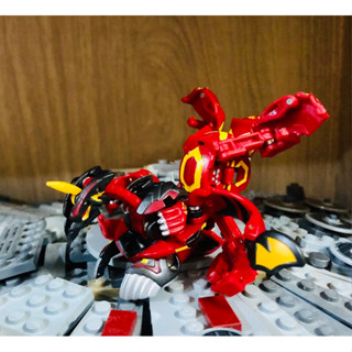 Bakugan Pyrus Viper Helios &amp; Metalfencer Trap ( Custom Painted As Anime )