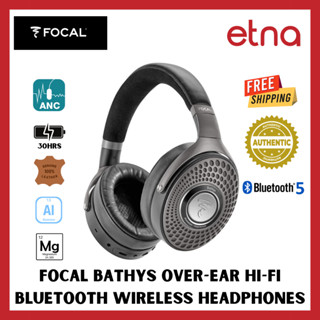 Focal Bathys Over-Ear Hi-Fi Bluetooth Wireless Headphones with Active Noise Cancelation