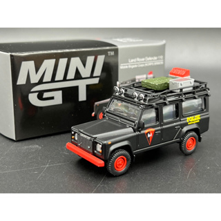 MINIGT / Indonesia Exclusive / Land Rover Defender 110   Mobile Brigade Corps (KORPS BRIMOB)