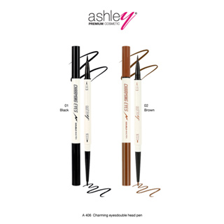 อายไลน์เนอร์ 2 หัว Ashley Charming Eyes Double Head Pen A 406 อายไลน์เนอร์ 2 หัว