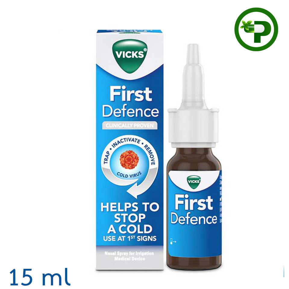 Vick First Defence Nasal spray 15 ml สเปรย์พ่นจมูก วิคส์ เฟิร์ส ดีเฟนส์ ...