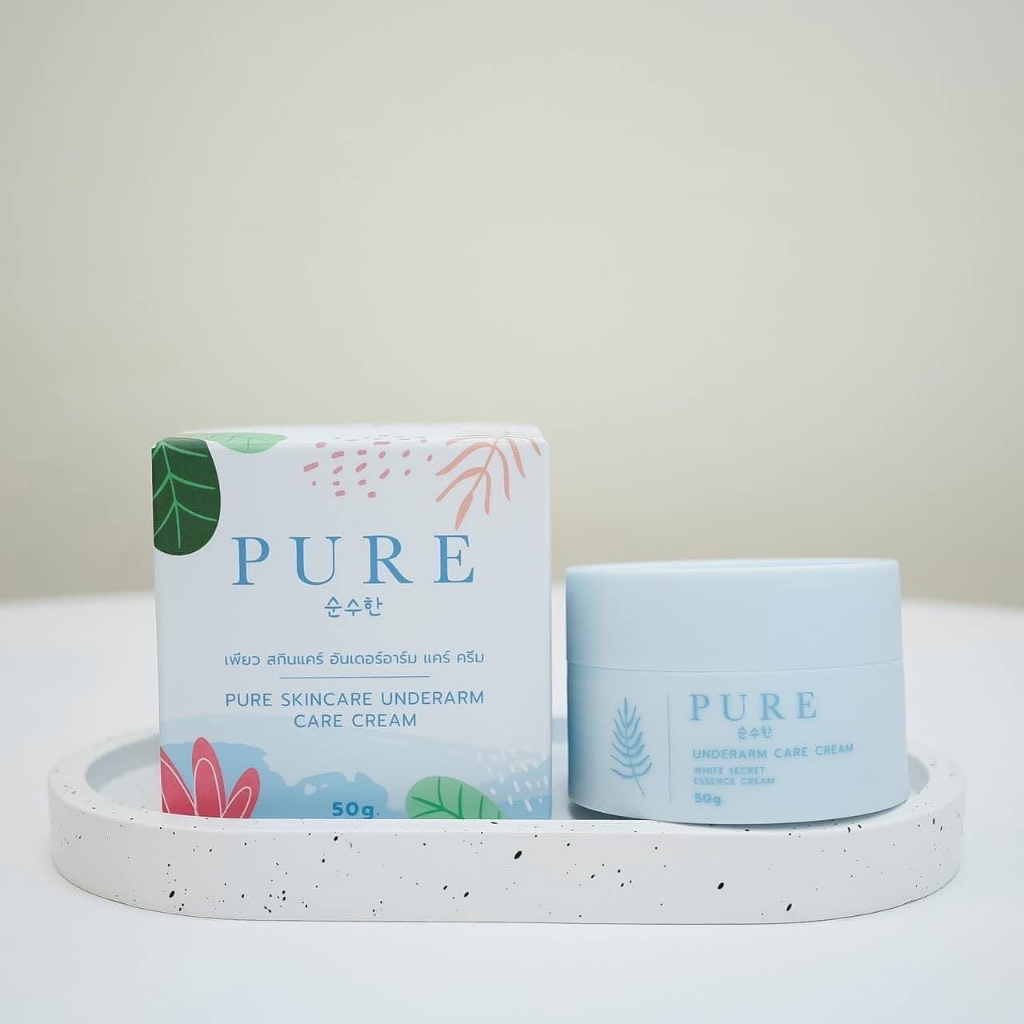 เพียว-pure-ครีมทาเฉพาะจุด-รุ่นใหม่-สีฟ้าอ่อน-ขนาด50กรัม