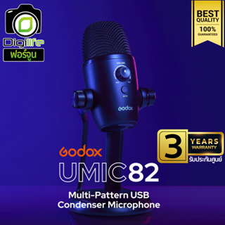 Godox Microphone UMIC82 , Multi-Pattern USB Condenser สำหรับ Live streame, Video - รับประกันศูนย์ Godox Thailand 3ปี