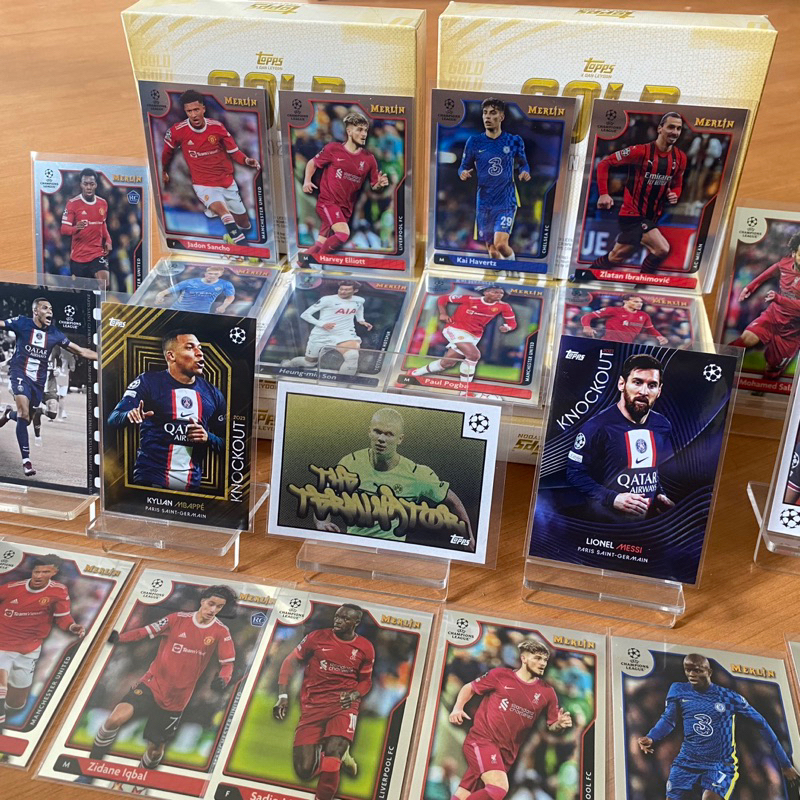 การ์ดสะสมฟุตบอล-ลิขสิทธิ์แท้-topps-รวมหลายรุ่น-หลายทีม-หลายนักเตะ-ชุดที่-1