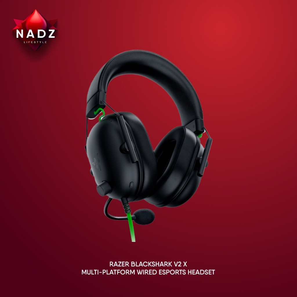 Razer Blackshark V2 X Multi Platform Wired Esports Headset Shopee Thailand