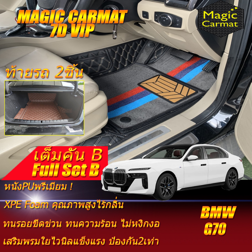 BMW 7 Series i7 G70 2022-รุ่นปัจจุบัน Full Set B (เต็มคันรวมท้ายรถแบบB ...