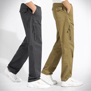 444# กางเกงขายาวยางยืดแบบใหม่ล่าสุด BIG SIZE  28-44นิ้ว 100% cotton