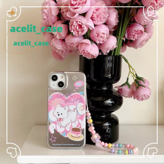 ❤️ส่งของขวัญ❤️ เคสไอโฟน 11 12 13 14 Pro Max ลูกสุนัข ความนิยม แฟชั่น การ์ตูน เลเซอร์ Case for iPhone สไตล์วรรณศิลป์