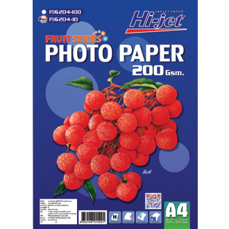 กระดาษโฟโต้-ผิวมัน-hi-jet-inkjet-fruit-series-glossy-photo-paper-200-แกรม-a4