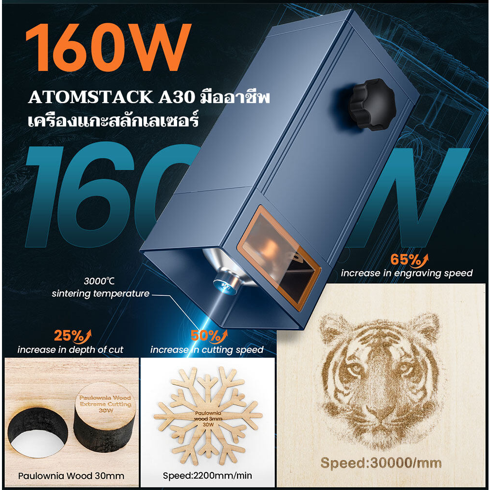 ฟรีอะไหล่-atomstack-maker-a30-pro-33w-เครื่องแกะสลักเลเซอร์กำลังขับเลเซอร์พร้อม-f30-pro-air-assist-kit-laser-engraver