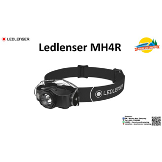 Ledlenser MH4 ไฟฉายคาดหัวตัวเล็กสีดำ