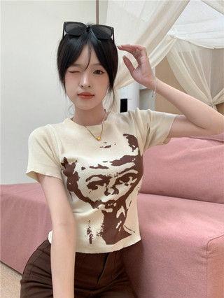 เสื้อสายฝอ เสื้อยืดพิมพ์ลาย สวมใส่สบาย แมทช์ง่ายสุดๆ #11252