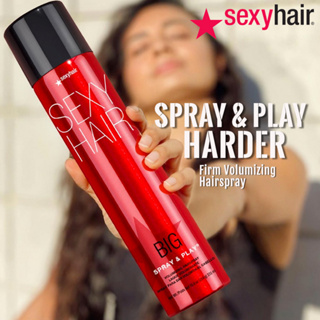 SEXY HAIR Big Sexy Hair Spray Play สเปรย์เซตผม อยู่ทรง และมีเท็กเจอร์ เงางามให้วอลุ่มเป็นพิเศษ ระดับ 9 ขนาด300ml./50ml.