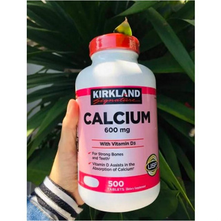 Kirkland Signature Calcium 600 mg. with Vitamin D3 ขนาด 500 เม็ด **Exp.06/2025**
