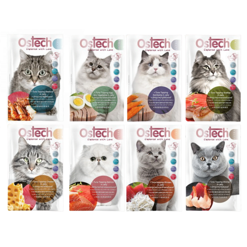 Ostech Ultra Wet Cat Food ออสเทค อาหารเปียกแมว คละรสได้ Shopee Thailand